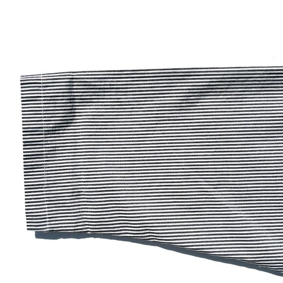 Women’s PLANET 100% Cotton Pinstriped Button Up Shirt, Black/White OS - Picture 7 of 14